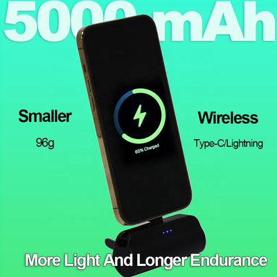 Superligero cargador rápido portátil 5000mAh Banco de energía 96g Con soporte incorporado