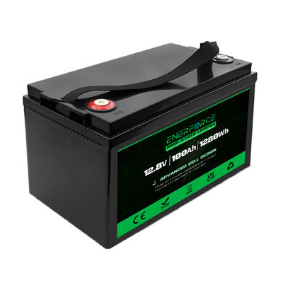 Enerforce 12V 100Ah Lifepo4 Paquete de baterías recargables para el sistema de almacenamiento solar para el hogar