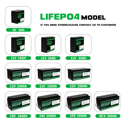 6V 6Ah Lifepo4 Batería de iones de litio Batería de almacenamiento de energía recargable