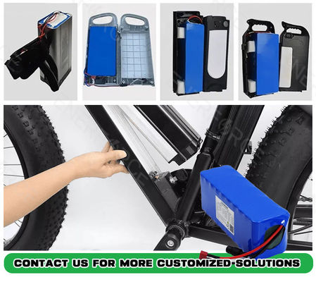 Baterías recargables para bicicletas eléctricas 1000 ciclo profundo 36V 48V 72V 18650 paquete