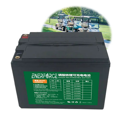 Batería de carrito de golf de 48V 100Ah Recargable Lifepo4 Baterías de iones de litio y fosfato
