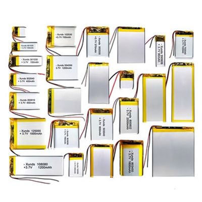 Batería recargable de li-ion polímero 3.7 V 3000mah Batería Lipo 500mah 850mah 1800mah
