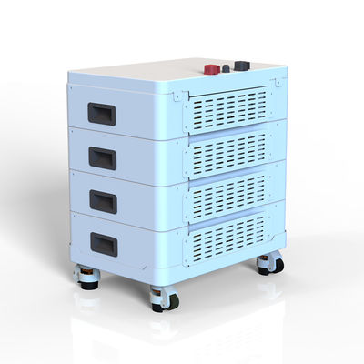Sistema de almacenamiento de energía residencial fuera de la red 51.2V 10KW 20KW Batería de litio apilada