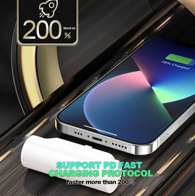 Ultraligero 96g 5000mAh Cargador de teléfono portátil con porta teléfono