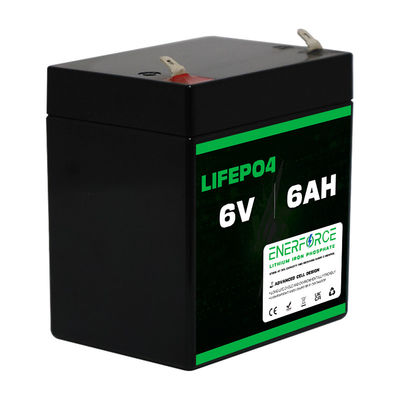 6V 6Ah Lifepo4 Batería de iones de litio Batería de almacenamiento de energía recargable