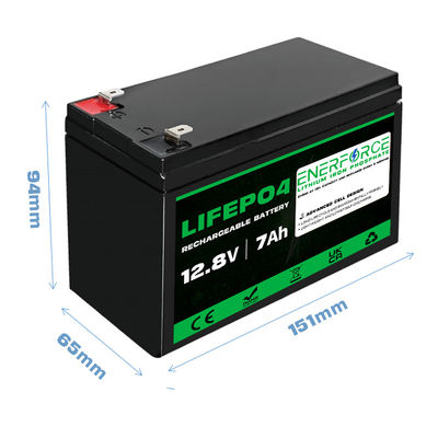 Batería recargable de 12V 7Ah EV LiFePO4 con BMS incorporado para automóvil de juguete para niños
