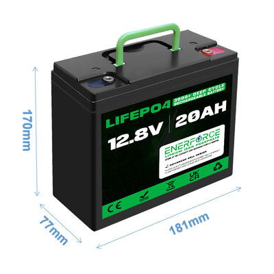 Batería recargable de 12V 20Ah LiFePO4 con BMS para triciclos eléctricos de dos ruedas