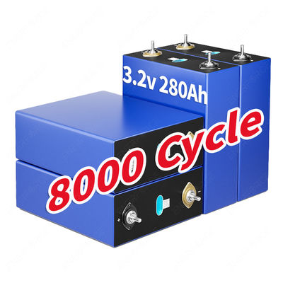 8000 Ciclo EVE 3.2V 280AH LFP Lifepo4 Celdas de batería de grado A 5.49kg para energía solar