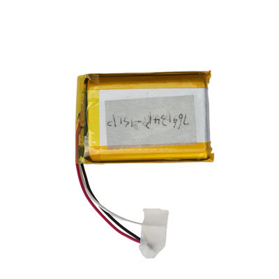 Batería recargable LIPO de litio y polímero 3.7V 1350mAh para uso industrial