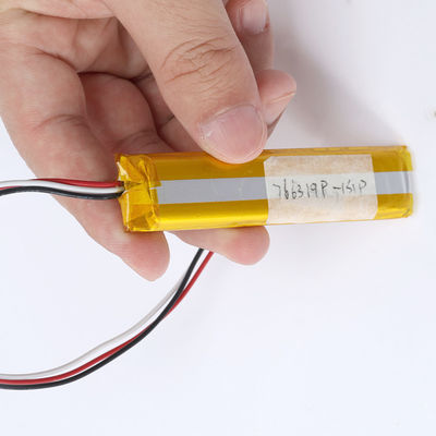 Batería recargable Lipo 3,7 V de polímero de litio 1050mAh para electrónica de consumo