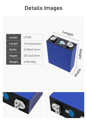 3.2V 230ah LiFePO4 Célula prismática de ciclo profundo Batería de litio hierro fosfato