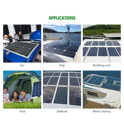 OEM Panel solar portátil móvil 100W flexible para senderismo CE CB TUV certificado