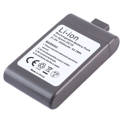 Herramienta eléctrica limpiadora de aspiradoras de iones de litio Batería 22.2V 2000mAh Para Dyson DC16