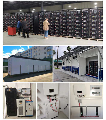 Batería de litio de 15kw 48 Volt 300Ah 6000 ciclos Batería solar para el hogar montada en la pared