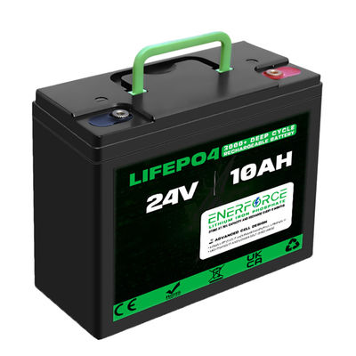10h 24V LiFePO4 Batería de ciclo profundo Batería de litio para energía solar