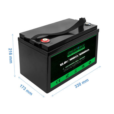 Enerforce 12V 100Ah Lifepo4 Paquete de baterías recargables para el sistema de almacenamiento solar para el hogar